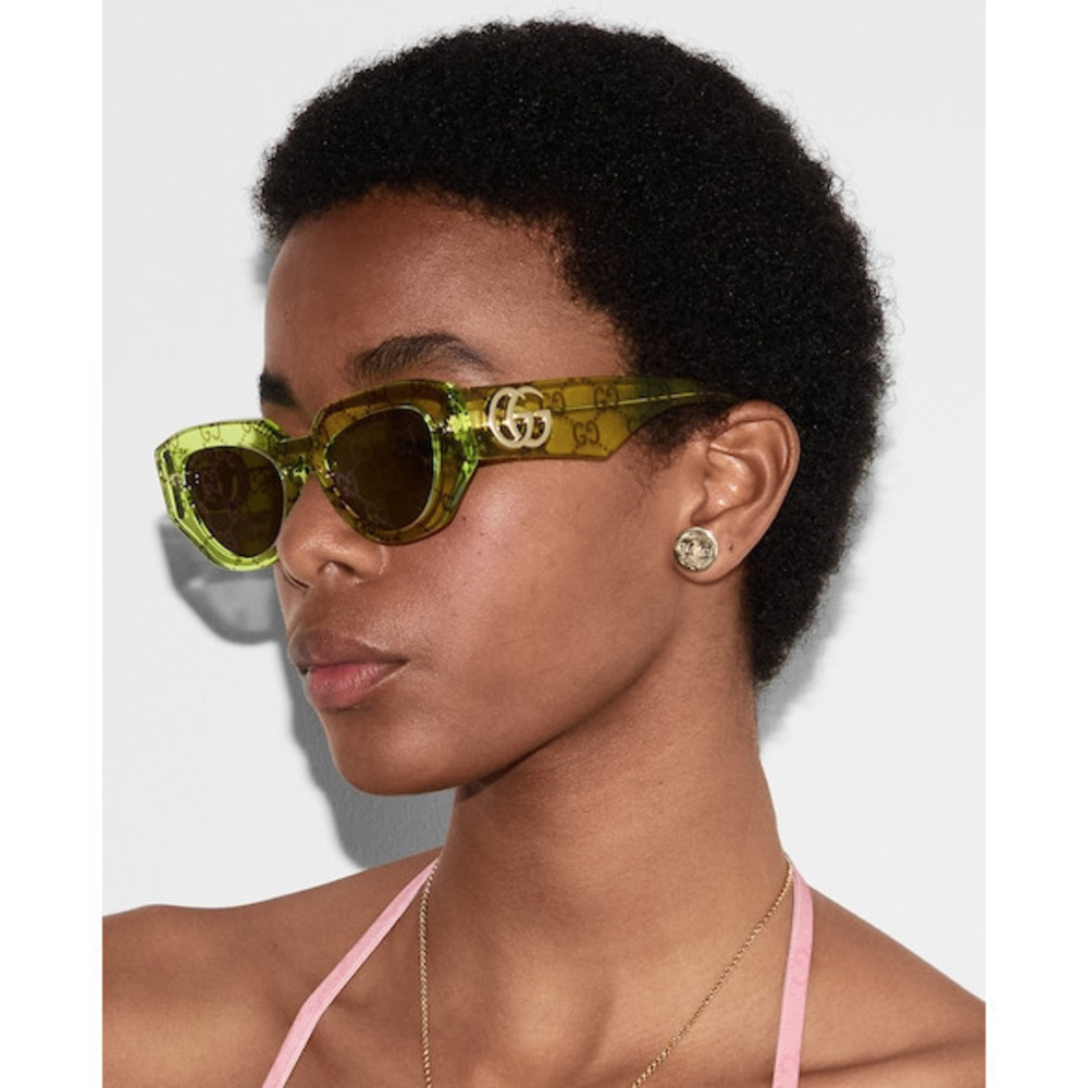 NWT Gucci GG1421S-007 Green 51mm Sunglasses - Picture 3 of 8